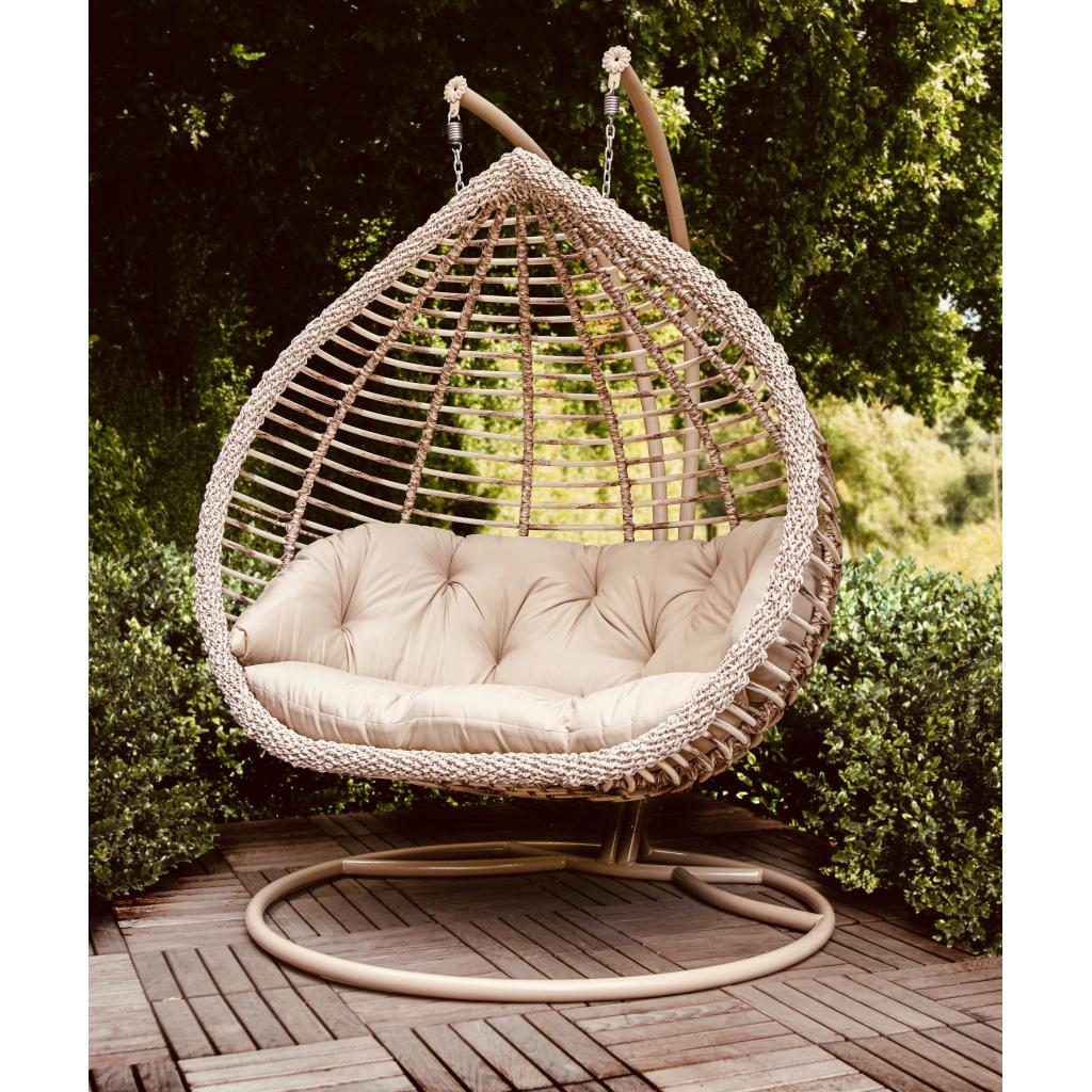 Hanging chair double striped